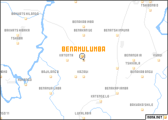 map of Bena-Mulumba