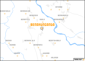 map of Bena-Munganda