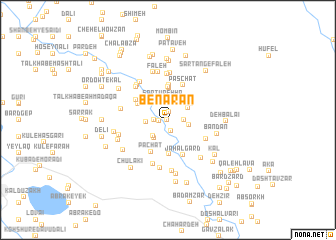 map of Benarān