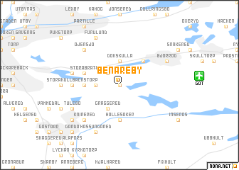 map of Benareby