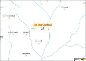 map of Bena-Samba
