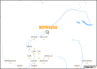 map of Benasque