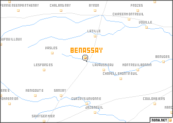 map of Benassay