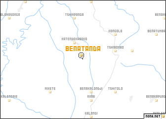 map of Bena-Tanda