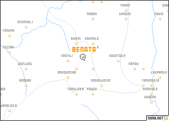 map of Bénata