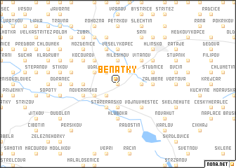 map of Benátky