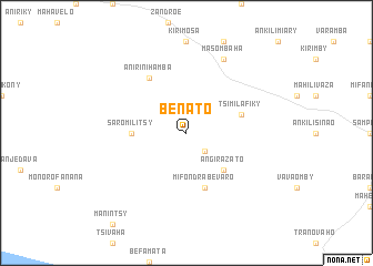 map of Benato