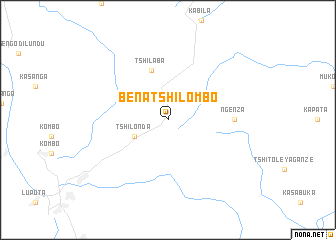 map of Bena-Tshilombo