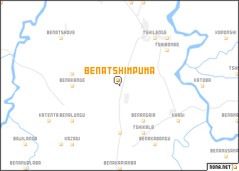 map of Bena-Tshimpuma