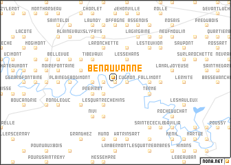 map of Bénauvanne