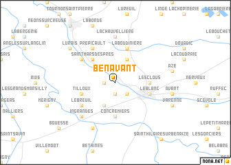 map of Bénavant