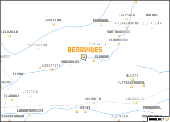 map of Benavides