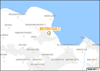 map of Benavídez