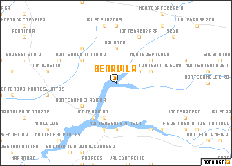 map of Benavila