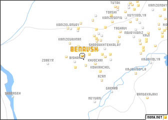 map of Bēnavsh