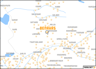 map of Benāwās