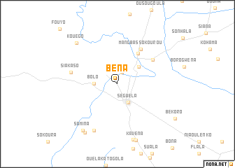 map of Béna