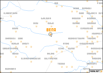 map of Béna