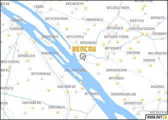 map of Bến Cầu