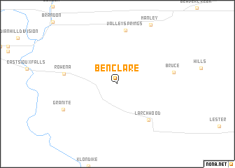 map of Benclare