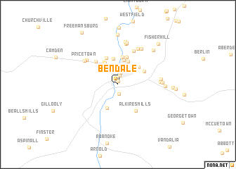 map of Ben Dale