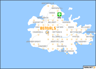 map of Bendals