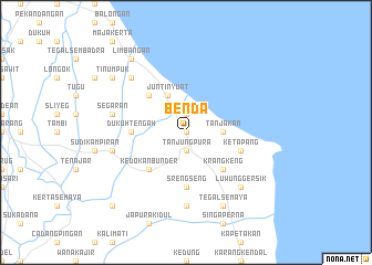 map of Benda