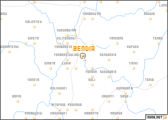 map of Bendia