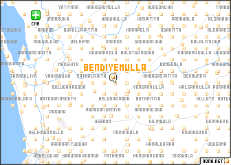 map of Bendiyemulla