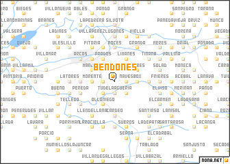 map of Bendones