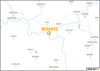 map of Bendong