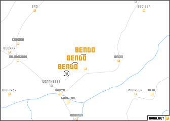 map of Bendo