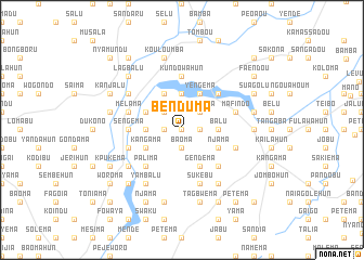 map of Benduma