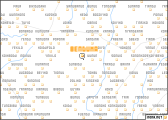 map of Benduma