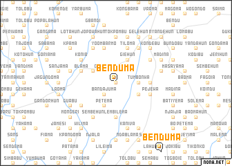 map of Benduma