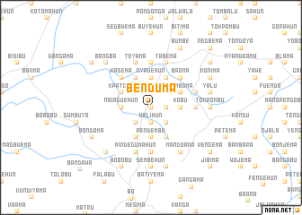 map of Benduma