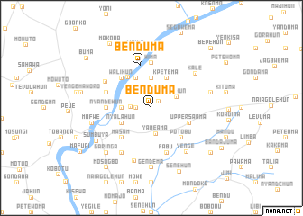 map of Benduma