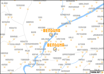 map of Benduma