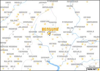 map of Benduma