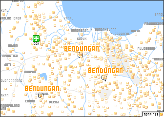 map of Bendungan