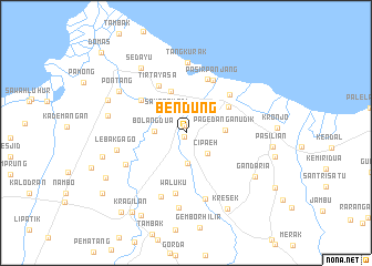 map of Bendung