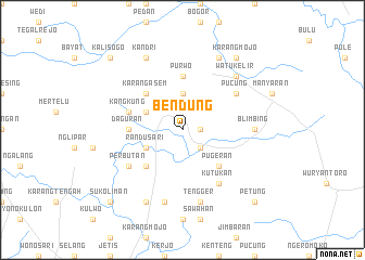 map of Bendung