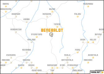 map of Bénébalot