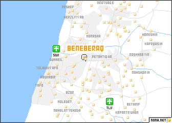 map of Bene Beraq