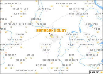 map of Benedekvölgy