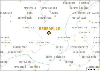 map of Benedello