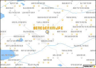 map of Benedenknijpe