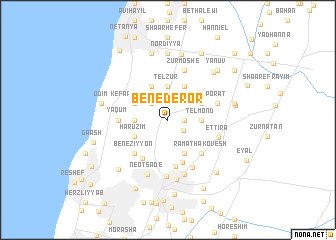 map of Bene Deror