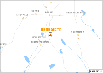 map of Benedicta