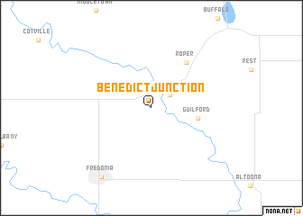 map of Benedict Junction